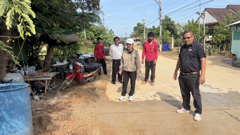 ลงพื้นที่ตรวจสอบการซ่อมแซมท่อระบายน้ำ ณ หมู่ที่ 3 บ้านใหม่ ตำบลสามกระทาย อำเภอกุยบุรี จังหวัดประจวบคีรีขันธ์